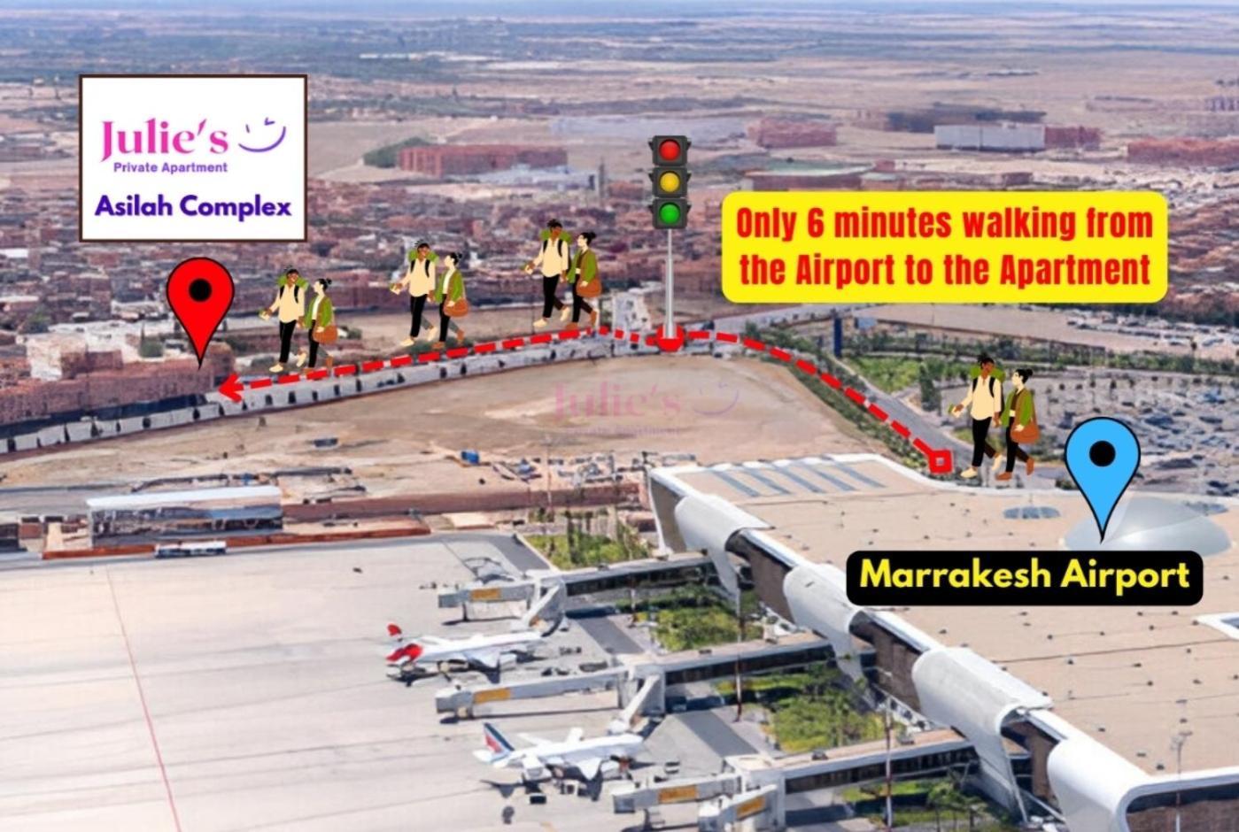 Julie Airport Marrakech Apartments Марракеш Экстерьер фото